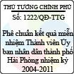 Quyết định số 1222/QĐ-TTG