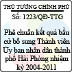 Quyết định số 1223/QĐ-TTG