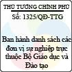 Quyết định số 1325/QĐ-TTG