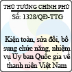 Quyết định số 1328/QĐ-TTG