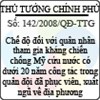 Quyết định số 142/2008/QĐ-TTG