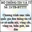 Thông báo 23/2013/TB-BTTTT