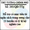 Quyết định 293/2013/QĐ-TTg