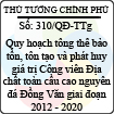 Quyết định 310/2013/QĐ-TTg