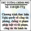 Quyết định 316/2013/QĐ-TTg