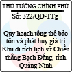 Quyết định 322/2013/QĐ-TTg