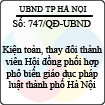 Quyết định 747/2013/QĐ-UBND