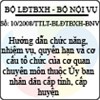 Thông tư liên tịch số 10/2008/TTLT-BLĐTBXH-BNV