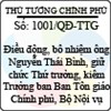 Quyết định số 1001/QĐ-TTG