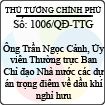 Quyết định số 1006/QĐ-TTG