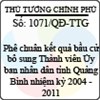Quyết định số 1071/QĐ-TTG