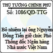 Quyết định số 1086/QĐ-TTG