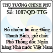 Quyết định số 1087/QĐ-TTG