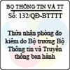 Quyết định 132/2013/QĐ-BTTTT