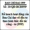 Quyết định 20/2013/QĐ-BCĐPPP