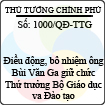 Quyết định số 1000/QĐ-TTG