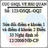 Công văn 123/2013/GSQL-GQ2