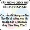 Công văn 1343/2013/VPCP-KTN