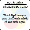 Công văn 2228/2013/BTC-TCHQ