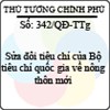 Quyết định 342/2013/QĐ-TTg