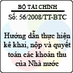 Thông tư số 56/2008/TT-BTC