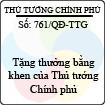 Quyết định số 761/QĐ-TTG