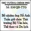 Quyết định số 836/QĐ-TTG