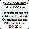 Quyết định số 845/QĐ-TTG