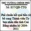 Quyết định số 857/QĐ-TTG