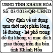 Quyết định 03/2013/QĐ-UBND của UBND tỉnh Khánh Hòa