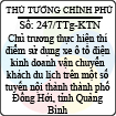 Công văn 247/2013/TTg-KTN