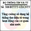 Công văn 506/2013/BTTTT-ƯDCNTT