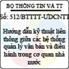 Công văn 512/2013/BTTTT-ƯDCNTT