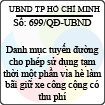 Quyết định 699/2013/QĐ-UBND