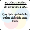 Thông tư 03/2013/TT-BCT