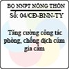 Công điện 04/2013/CĐ-BNN-TY