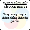 Công điện 04/2013/CĐ-BNN-TY