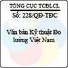 Quyết định 228/2013/QĐ-TĐC