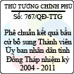 Quyết định số 767/QĐ-TTG