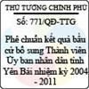 Quyết định số 771/QĐ-TTG