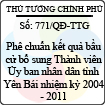 Quyết định số 771/QĐ-TTG