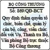 Quyết định 869/2013/QĐ-BCT