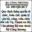 Quyết định 869/2013/QĐ-BCT