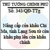 Quyết định 343/2013/QĐ-TTg