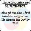 Thông báo 79/2013/TB-VPCP