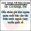 Công văn 125/2013/GSQL-TH