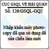 Công văn 126/GSQL-GQ2