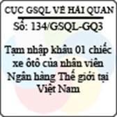 Công văn 134/2013/GSQL-GQ3