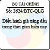 Công văn 2624/2013/BTC-QLG