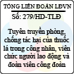 Hướng dẫn 279/2013/HD-TLĐ